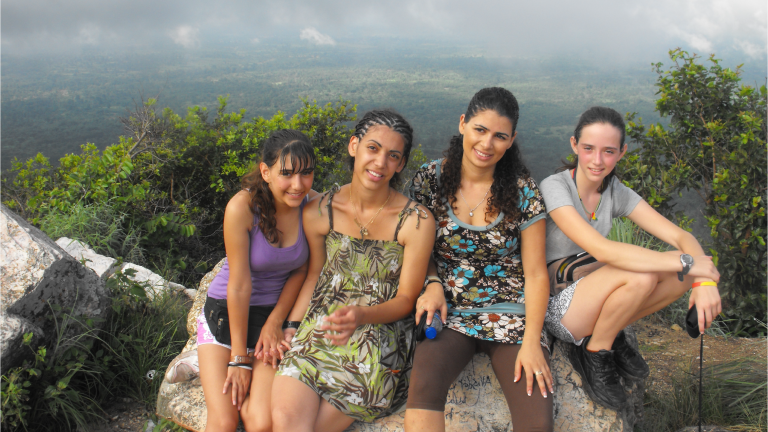 Group at the summit of Mount Afadjato