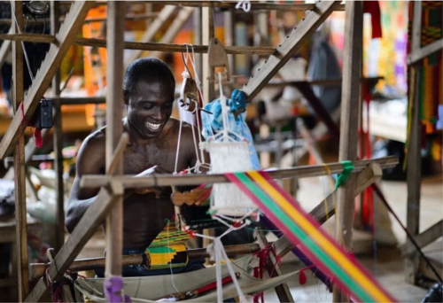 kente weaving market